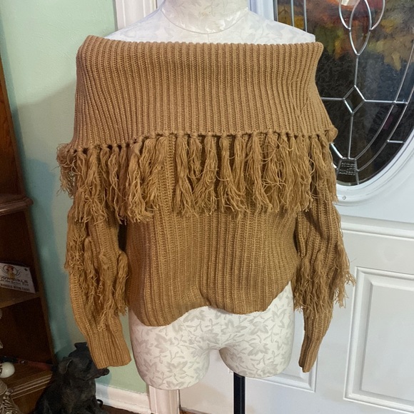 Tobi Sweaters - Tobi Off the Shoulder Sweater